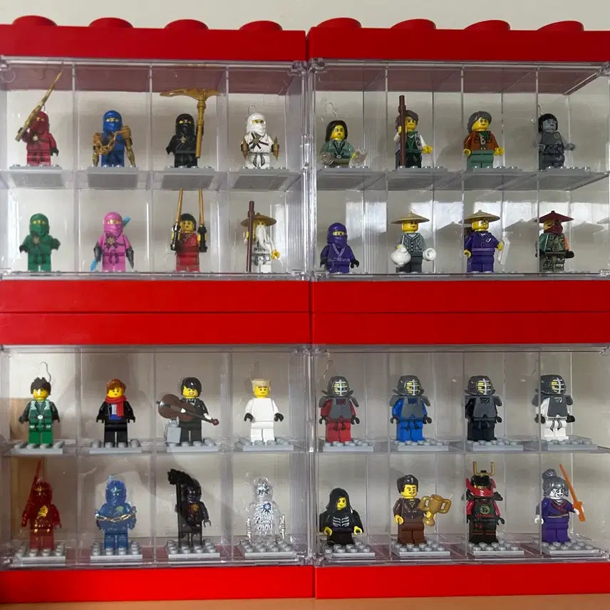 [BUNJANG] LEGO Minifigure Display Case Set (10 pcs) / 레고 정품 미니피규어 전시 케이스 10개 일괄