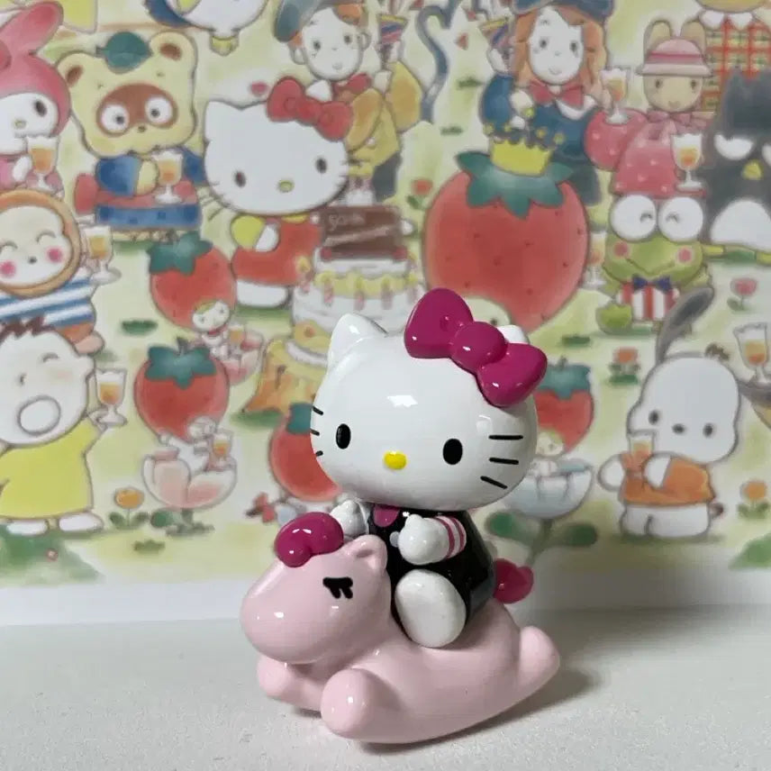 [BUNJANG] Hello Kitty Pink Rocking Horse Plush Toy / 신상)목마 헬로키티