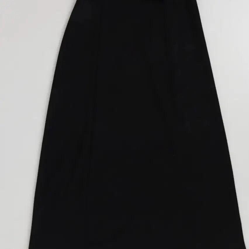 [BUNJANG] Point Long Skirt - Black / 포인트 롱 스커트 블랙