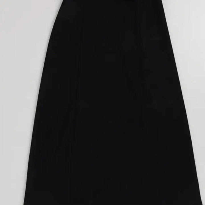 [BUNJANG] Point Long Skirt - Black / 포인트 롱 스커트 블랙