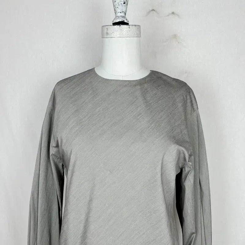 [BUNJANG] LANVIN/Hasun Creased Span Blouse Shirt 55 S / 랑방/바스락 스판 한섬 블라우스 셔츠 55 S 85/라덴