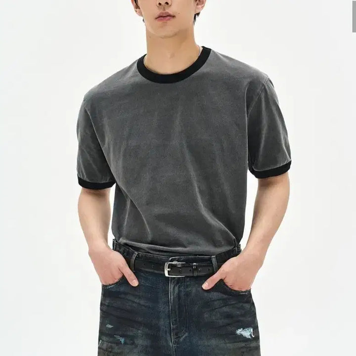[BUNJANG] SOVERMENT Pigment Ringer T-shirt S / 소버먼트 피그먼트 링거티 S