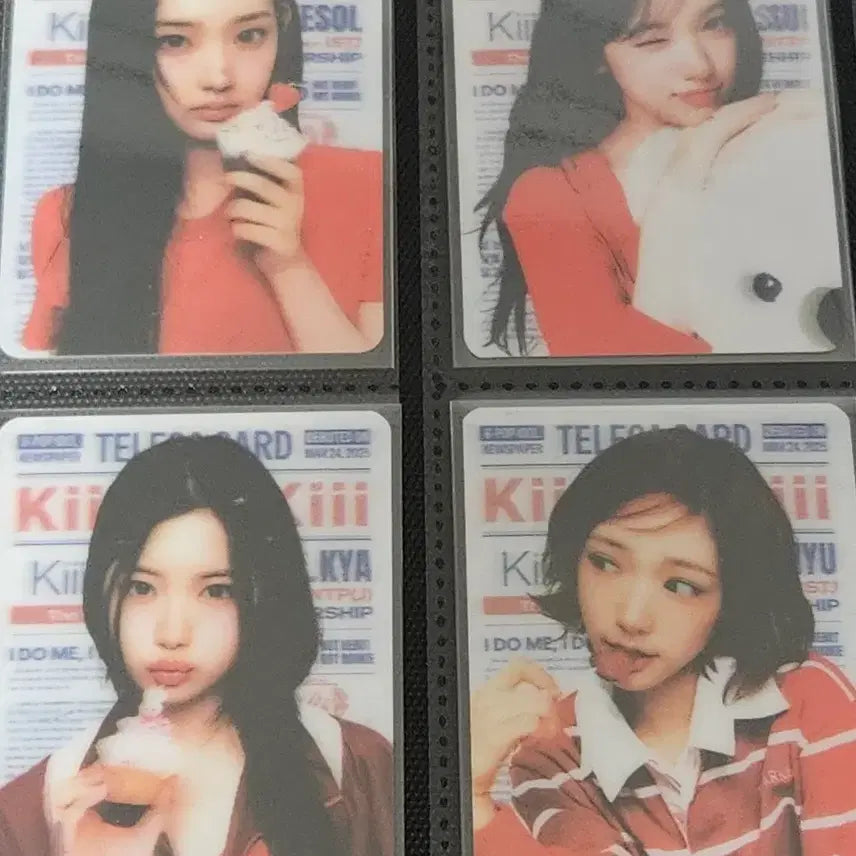 [BUNJANG] ISSOL SUI KIYA JIYU REN TIKULAR Photocard 4-Set / 키키 이솔 수이 키야 지유 렌티큘러 포토카드 4개세트