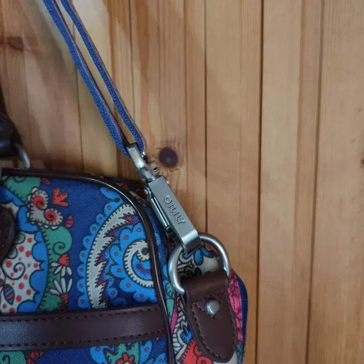 [BUNJANG] Oilily Paisley Crossbody Tote Bag / 오일릴리 페이즐리 크로스백 토트백 노트북