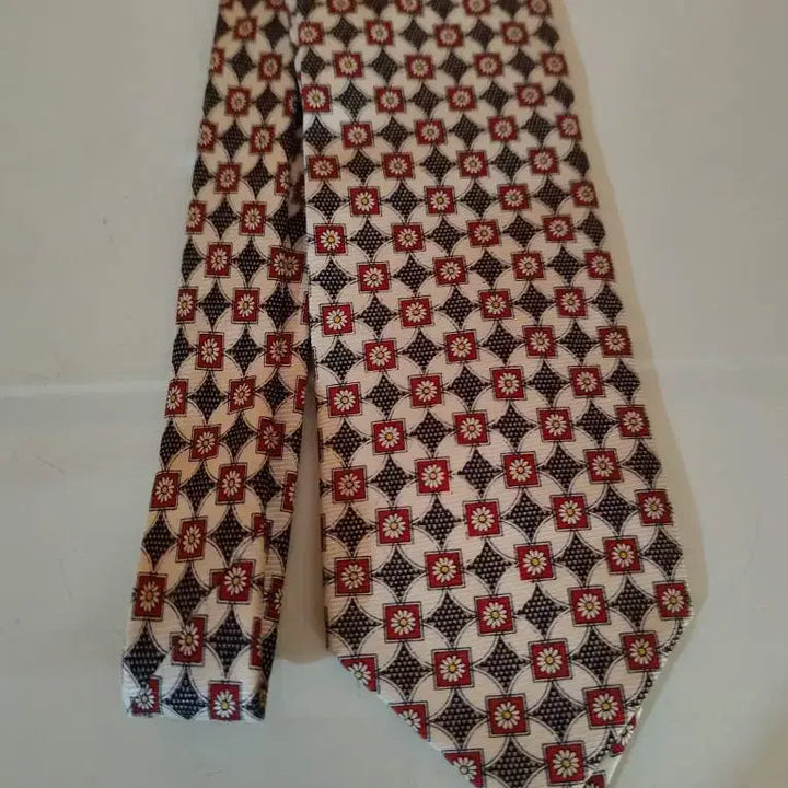 [BUNJANG] Alfredo Versace Flower Pattern Necktie / 알프레도 베르사체 넥타이 플라워패턴