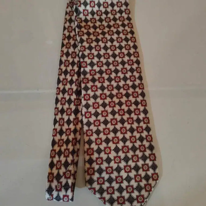 [BUNJANG] Alfredo Versace Flower Pattern Necktie / 알프레도 베르사체 넥타이 플라워패턴