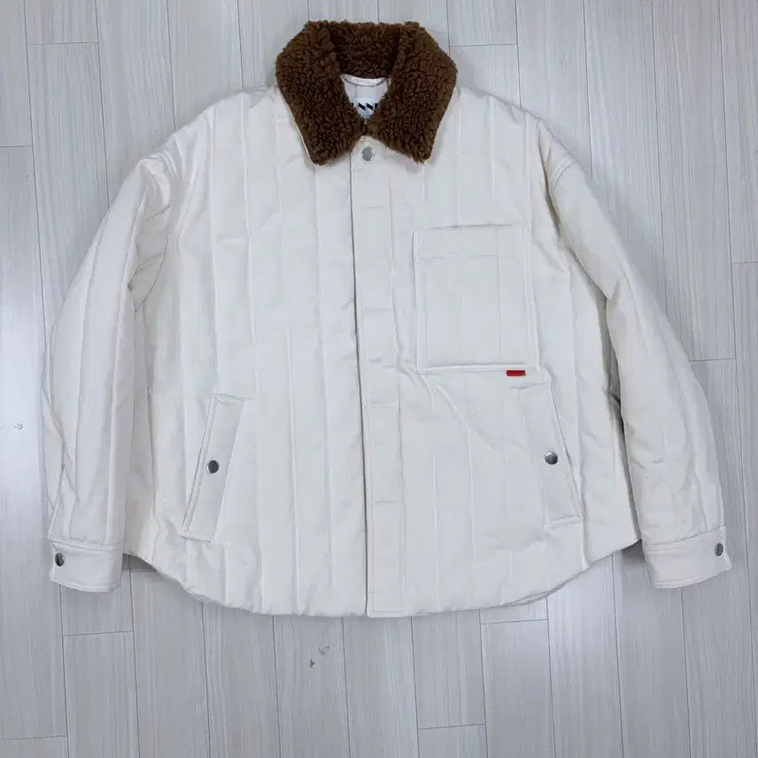 [BUNJANG] SUNNEI Padded Denim Jacket - Ecru / 써네이 패디드 데님 재킷 - 에크루, 서네이 SUNNEI