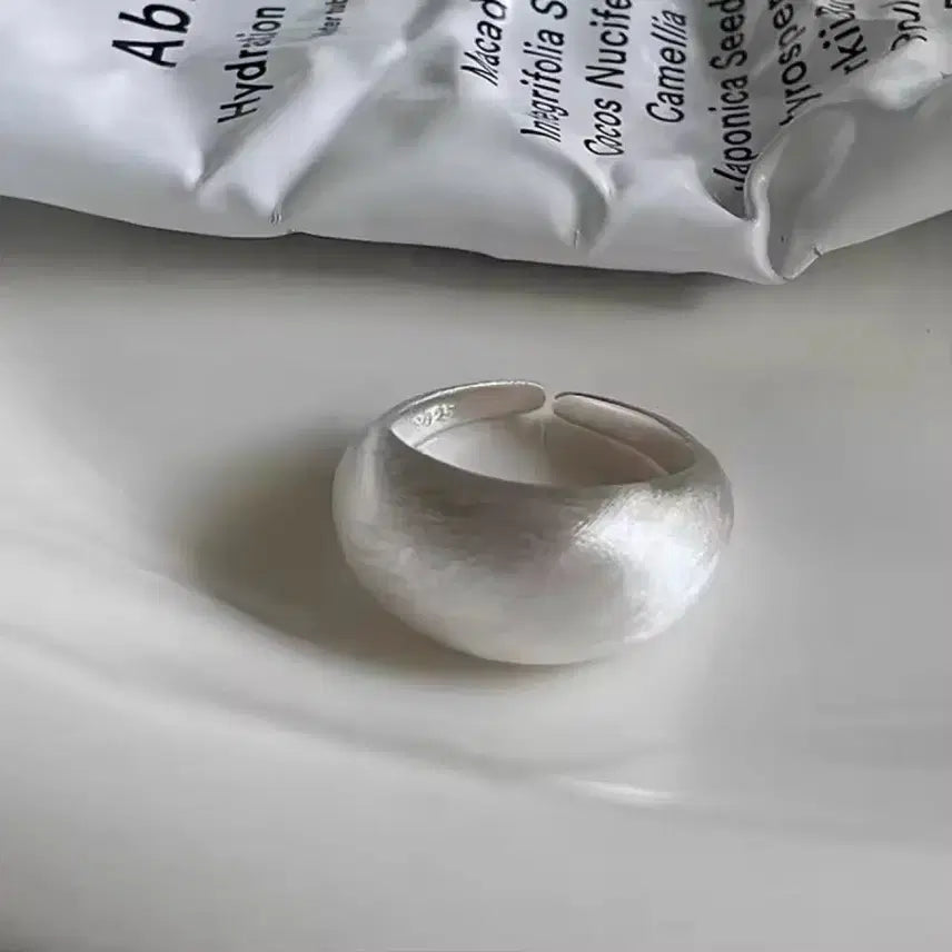 [BUNJANG] Sterling Silver 925 Bold Ring Free Size / 실버925반지 새상품 볼드링 프리사이즈