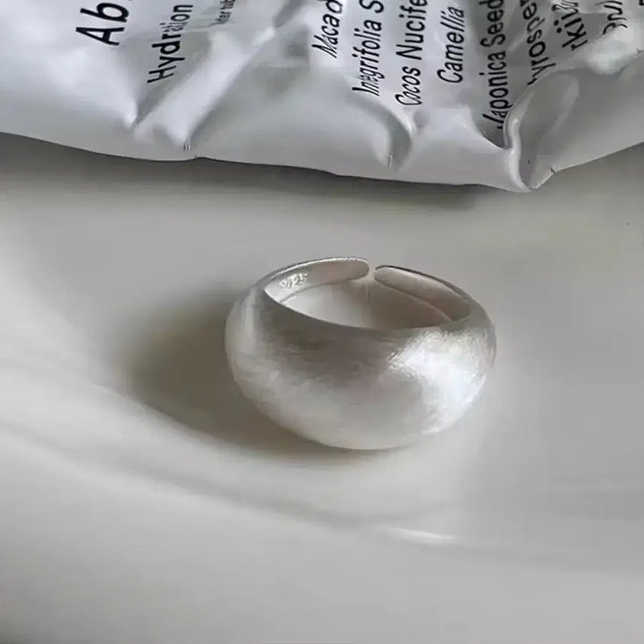[BUNJANG] Sterling Silver 925 Bold Ring Free Size / 실버925반지 새상품 볼드링 프리사이즈