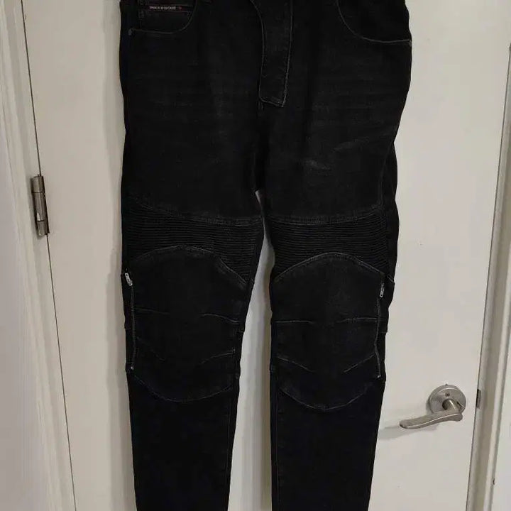 [BUNJANG] Motorcycle Riding Jeans with 4 Included Protectors / 36 블랙비자칼 오토바이 라이딩진 바이크진 보호대 4개 포함