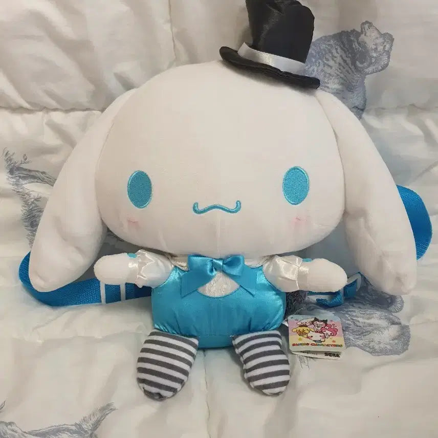 [BUNJANG] Sanrio Sega Yurukawa Gothic Parade Cinnamoroll Plush Backpack / 산리오 세가 유루카와 고딕 퍼레이드 시나모롤 인형 백팩