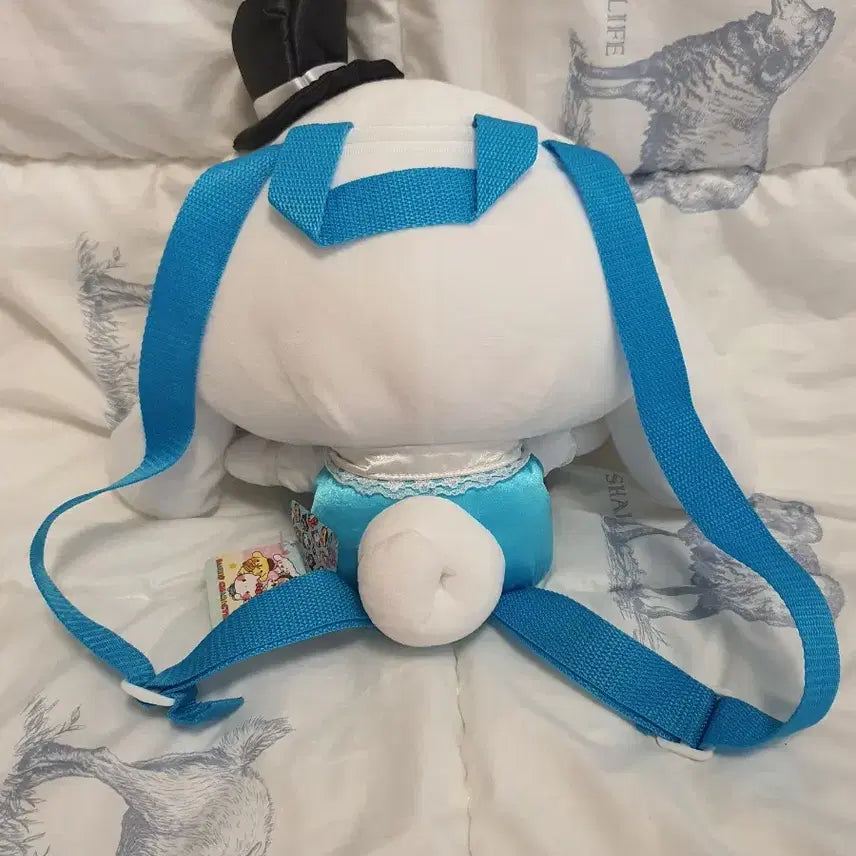 [BUNJANG] Sanrio Sega Yurukawa Gothic Parade Cinnamoroll Plush Backpack / 산리오 세가 유루카와 고딕 퍼레이드 시나모롤 인형 백팩