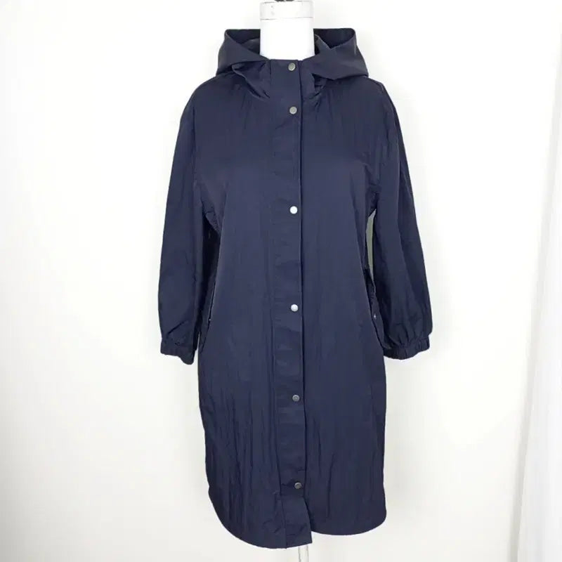 [BUNJANG] BCBG Navy Spring/Fall Windbreaker Jacket Jumper Size S (55) / BCBG/봄 가을 롱 바람막이 자켓 점퍼 S 55/라덴