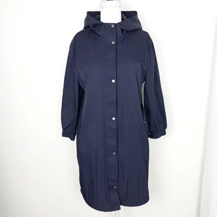 [BUNJANG] BCBG Navy Spring/Fall Windbreaker Jacket Jumper Size S (55) / BCBG/봄 가을 롱 바람막이 자켓 점퍼 S 55/라덴