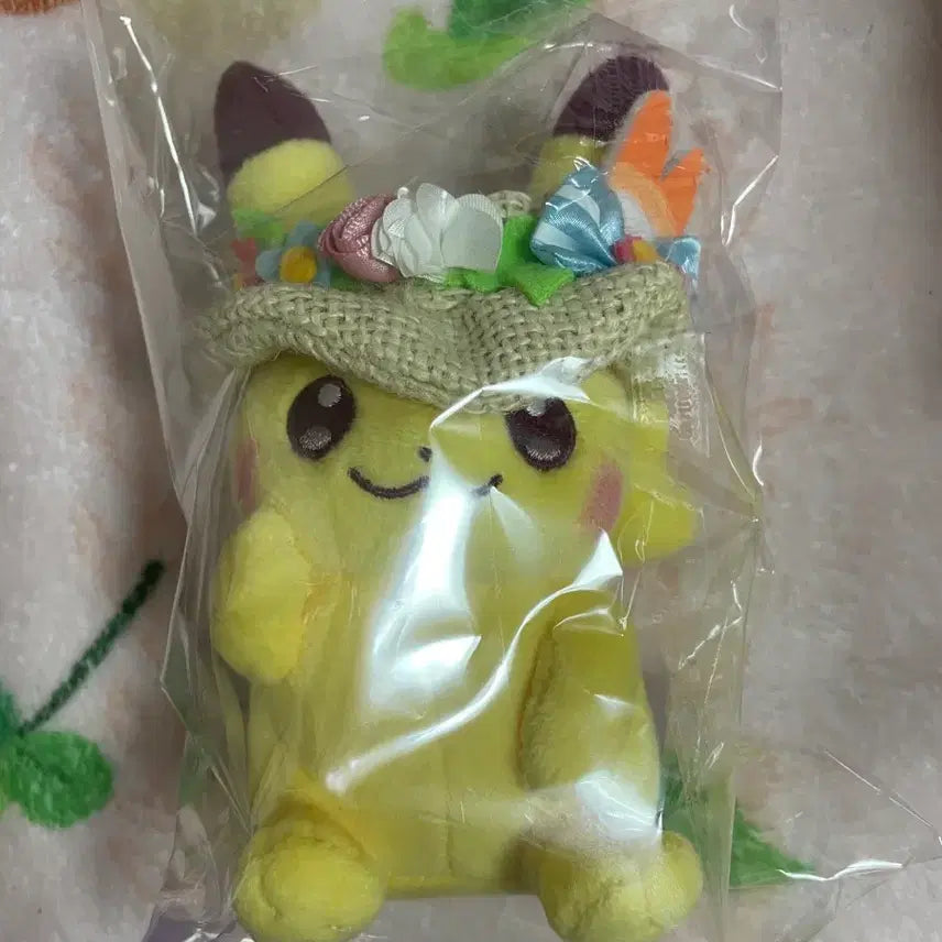 [BUNJANG] Pokemon Pikachu Easter Keyring Cushion Doll Set / 일괄 포켓몬스터 피카츄 부활절 키링 쿠션 인형 2종 세트