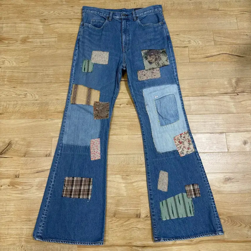 [BUNJANG] Kapital 26ss 5p Okabello Denim Patch Remake Jeans Size 36 / 캐피탈 kapital 26ss 5p 오카벨보 데님 패치 리메이크 36