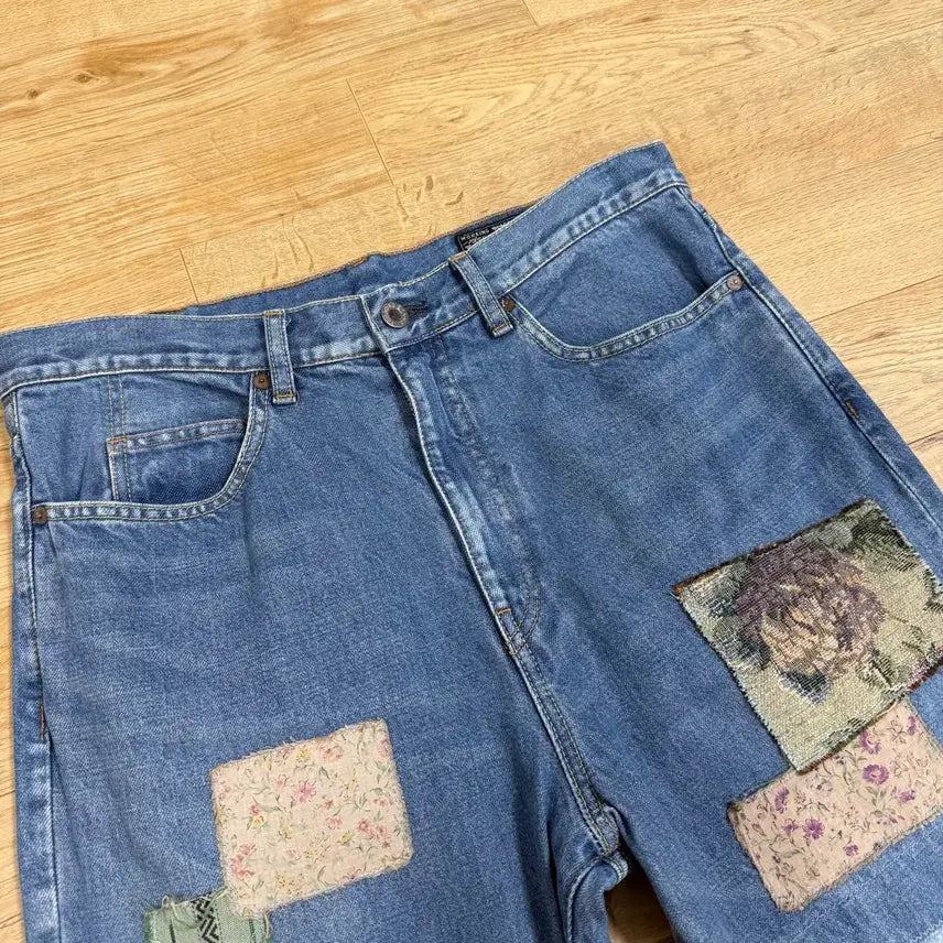 [BUNJANG] Kapital 26ss 5p Okabello Denim Patch Remake Jeans Size 36 / 캐피탈 kapital 26ss 5p 오카벨보 데님 패치 리메이크 36