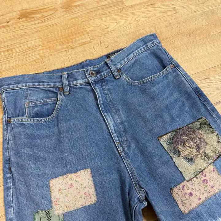 [BUNJANG] Kapital 26ss 5p Okabello Denim Patch Remake Jeans Size 36 / 캐피탈 kapital 26ss 5p 오카벨보 데님 패치 리메이크 36