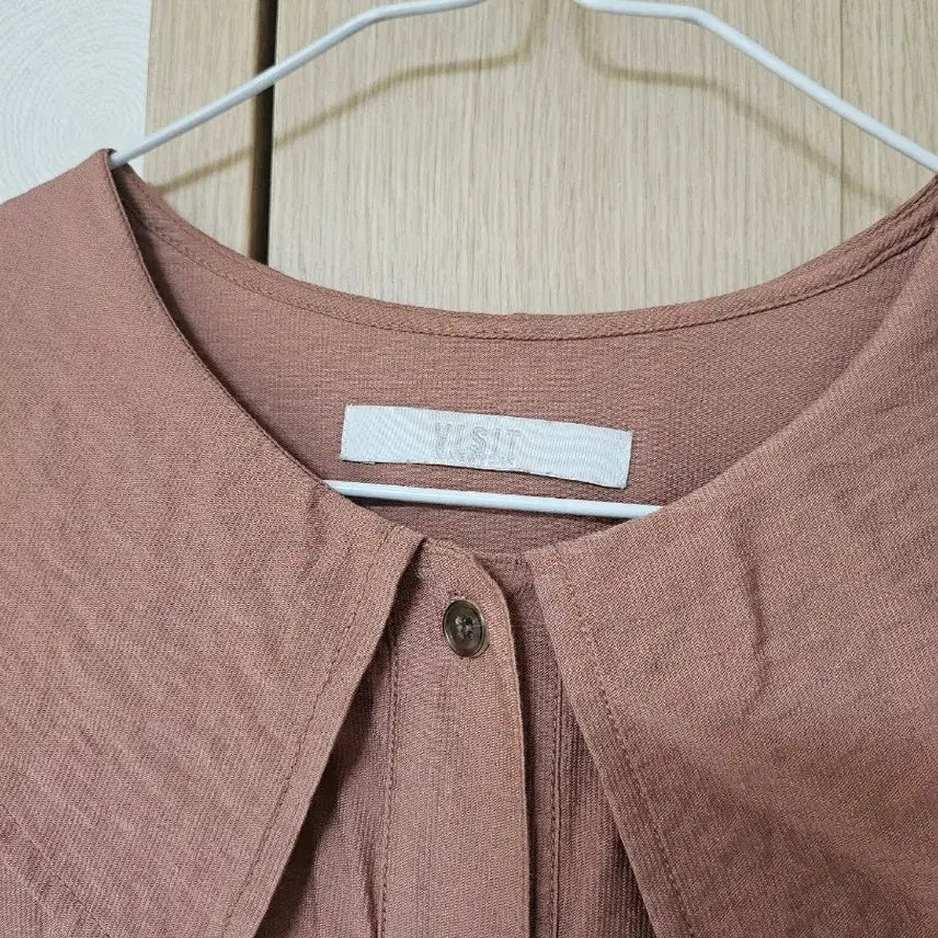 [BUNJANG] Visist in New York Round Collar Rolled Sleeve Long Dress / 비지트인뉴욕 둥근카라넥 소매 롤업 롱원피스~77