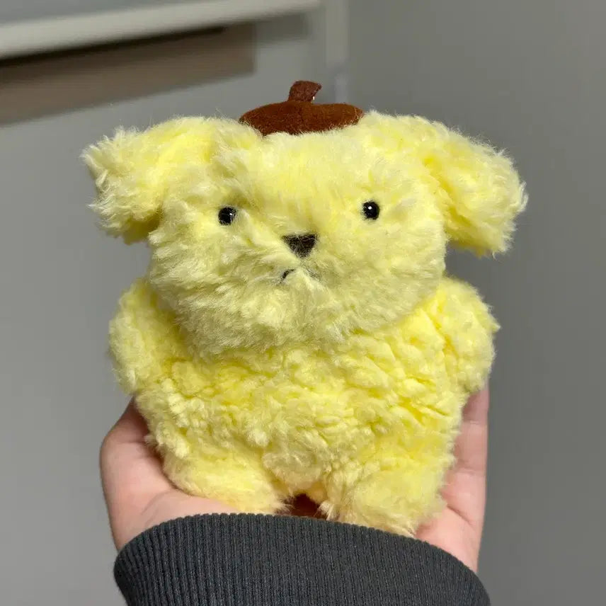[BUNJANG] Sanrio Pompompurin Long Hair Plush Doll / 급처) 고전 산리오 감자폼푸 장모 뽀실 감자 폼폼푸린 인형