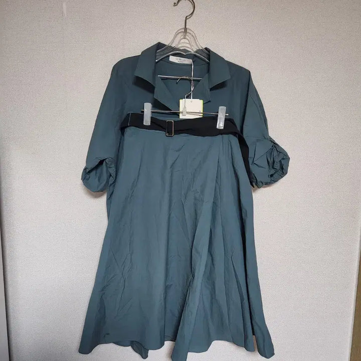 [BUNJANG] SO.WOOL Wool Blouse and Skirt Set with Belt (M) / 새상품 SO. WOOL 블라우스 스커트 셋업 벨트포함 M