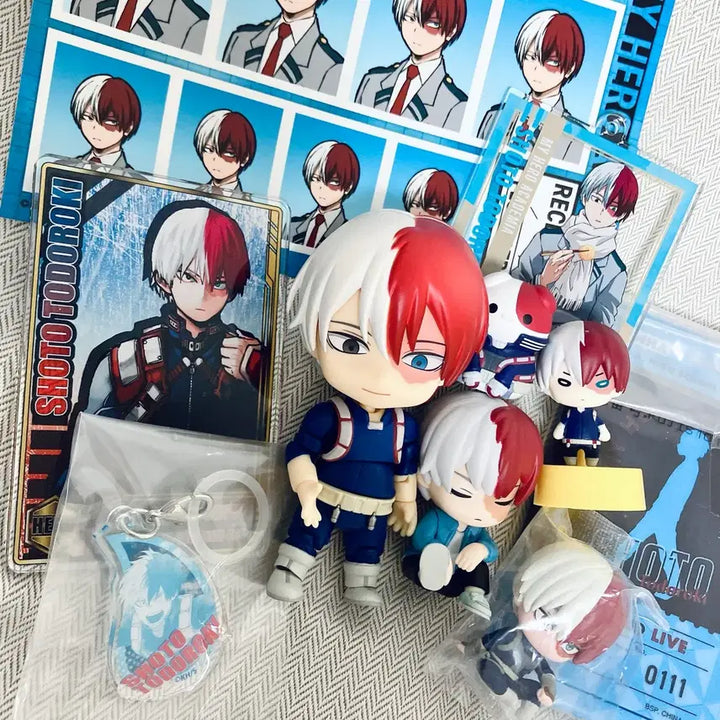 [BUNJANG] My Hero Academia Shoto Todoroki Merchandise Set (Official Photos, Megacat, Nendoroid, Status) / 히로아카 토도로키 쇼토 증사, 메가캣, 넨도, 스테이터스 굿즈 세트