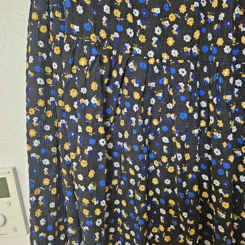 [BUNJANG] Soos Flower Pattern Long Skirt / Soos 플라워 패턴 롱 스커트