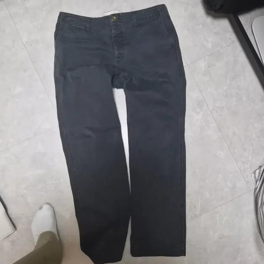 [BUNJANG] BizBeam Black Cotton Pants Men / 비즈빔 검정색 면바지 팬츠 남성용