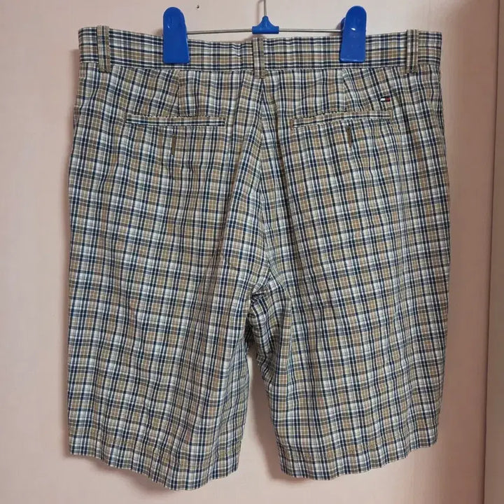 [BUNJANG] Tommy Hilfiger Check Cotton Shorts / 타미힐피거 체크 반바지 면바지