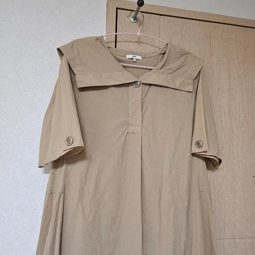[BUNJANG] JAJU Sailor Collar Long Dress / JAJU 세일러 카라 롱 원피스 free