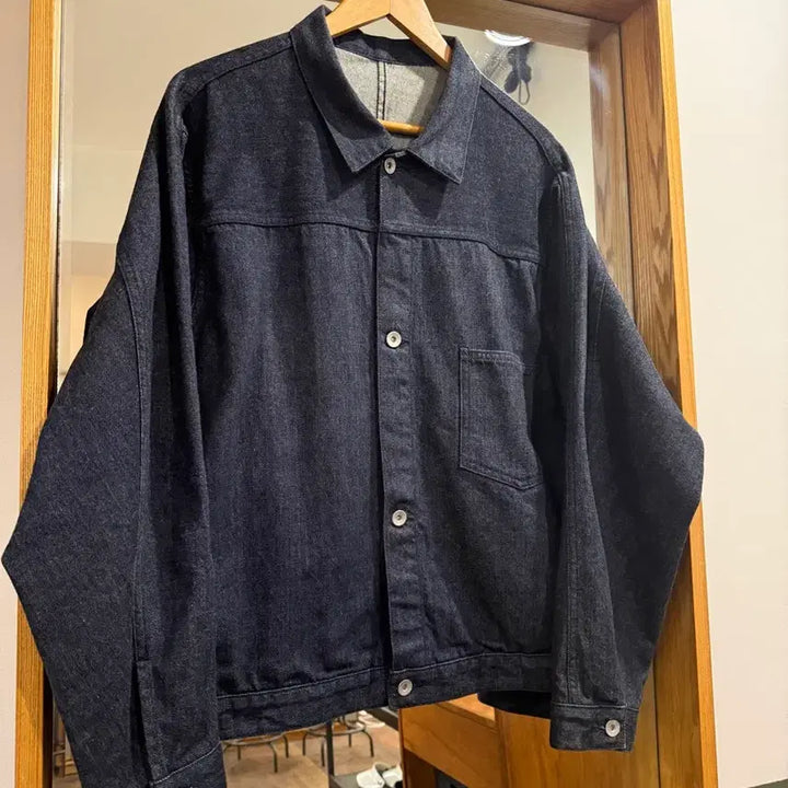 [BUNJANG] nanamica Hybrid Denim Short Jacket Indigo M / 나나미카 nanamica 숏 데님 자켓