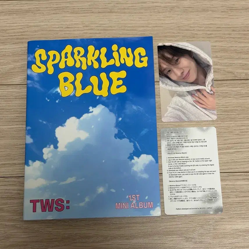 [BUNJANG] TWS Sparkling Blue Weverse Album + Kyungmin Photocard / 투어스 Sparkling Blue 위버스 앨범 + 경민 포카