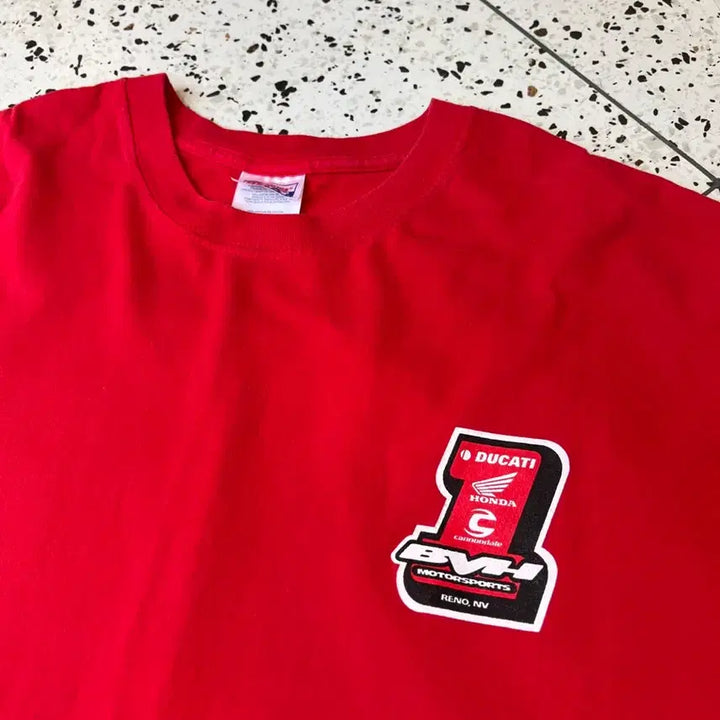 [BUNJANG] Heinz Ducati Honda Beefy-T T-Shirt / 헤인즈 beefy-t 두카티 혼다 티셔츠
