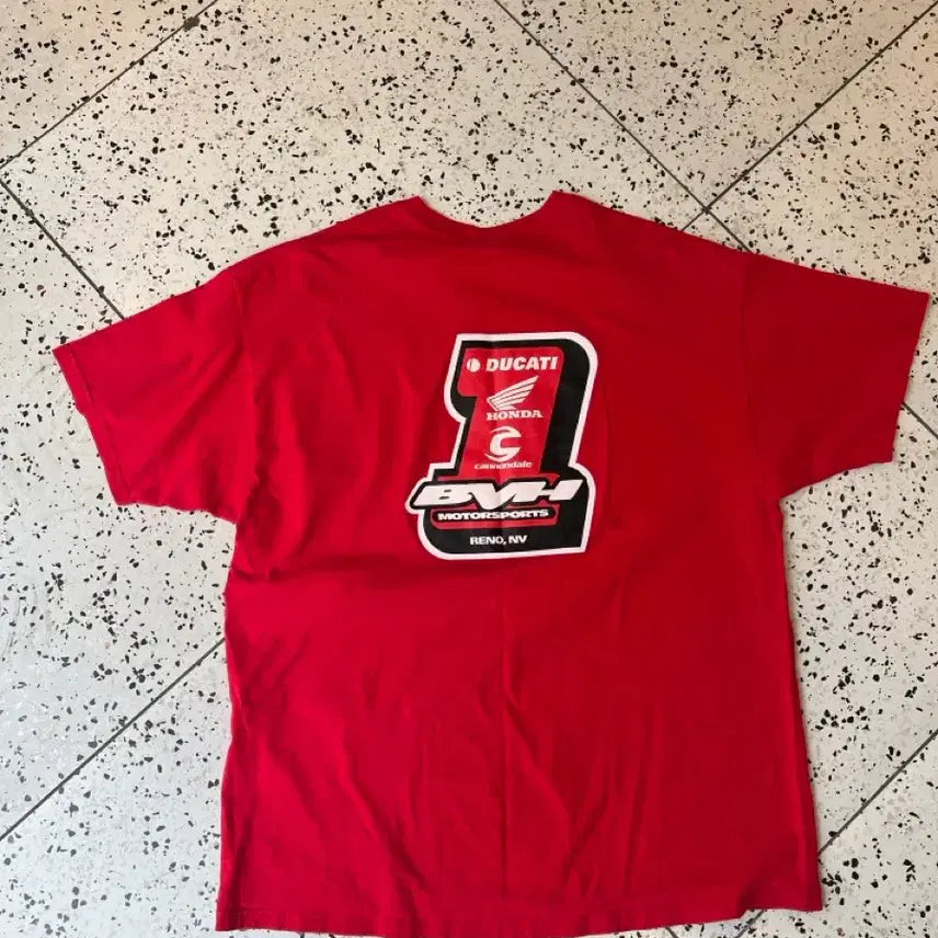 [BUNJANG] Heinz Ducati Honda Beefy-T T-Shirt / 헤인즈 beefy-t 두카티 혼다 티셔츠