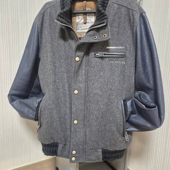 [BUNJANG] Superdry Wool Leather Varsity Jacket / Superdry(슈퍼드라이) 울 레더 바시티 자켓 s 95-100 (스타
