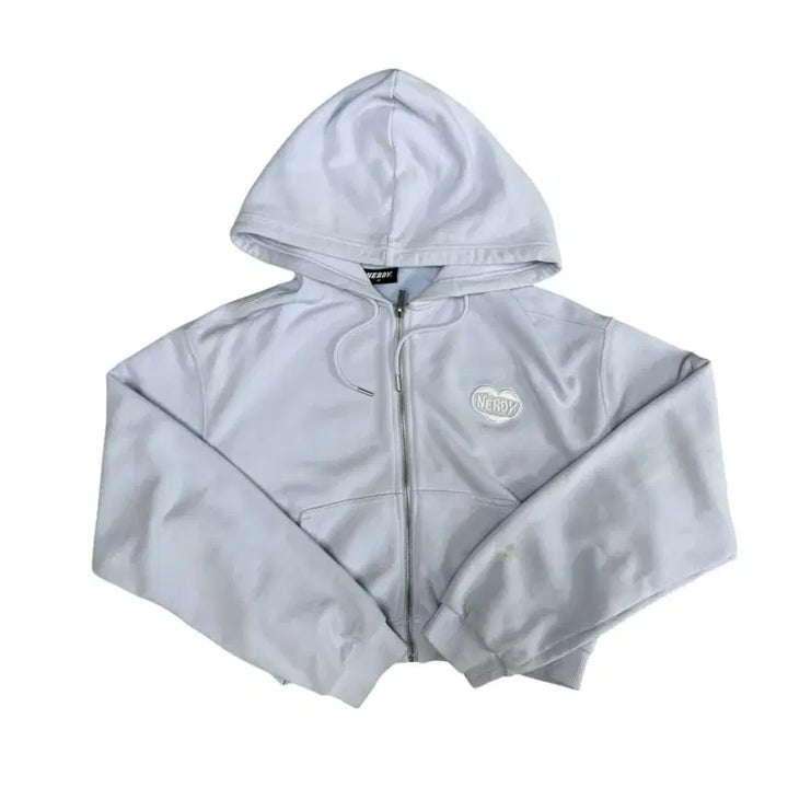 [BUNJANG] NERDY Crop Hoodie Zip-Up M / 널디 크롭 후드집업