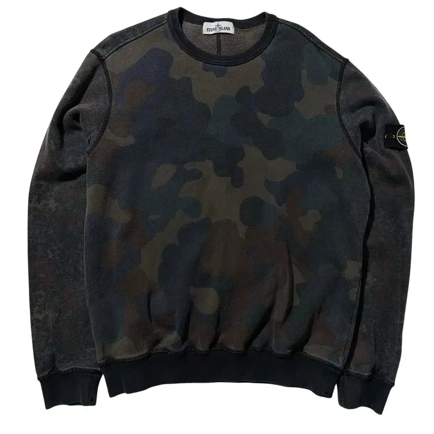 [BUNJANG] Stone Island Camouflage Side Badge Crewneck Sweatshirt XL / [XL] 스톤아일랜드 카모플라주 사이드 와펜 크루넥 맨투맨