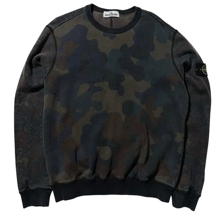 [BUNJANG] Stone Island Camouflage Side Badge Crewneck Sweatshirt XL / [XL] 스톤아일랜드 카모플라주 사이드 와펜 크루넥 맨투맨