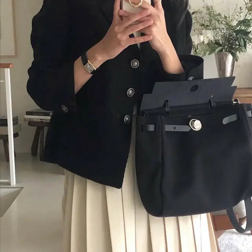 [BUNJANG] Archive J2U Classic Long Pleated Skirt / 아카이브제이투유 클래식 롱 플리츠 스커트