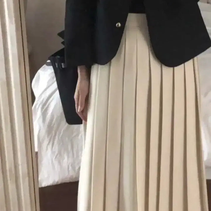 [BUNJANG] Archive J2U Classic Long Pleated Skirt / 아카이브제이투유 클래식 롱 플리츠 스커트