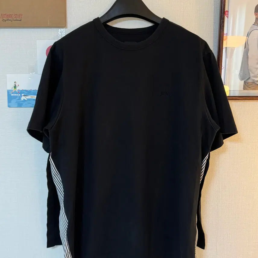 [BUNJANG] Juun.J 20FW Oversized Layered Short-Sleeve T-Shirt Black / (M)Juun.J 준지 20FW 오버사이즈 레이어드 반팔티 블랙