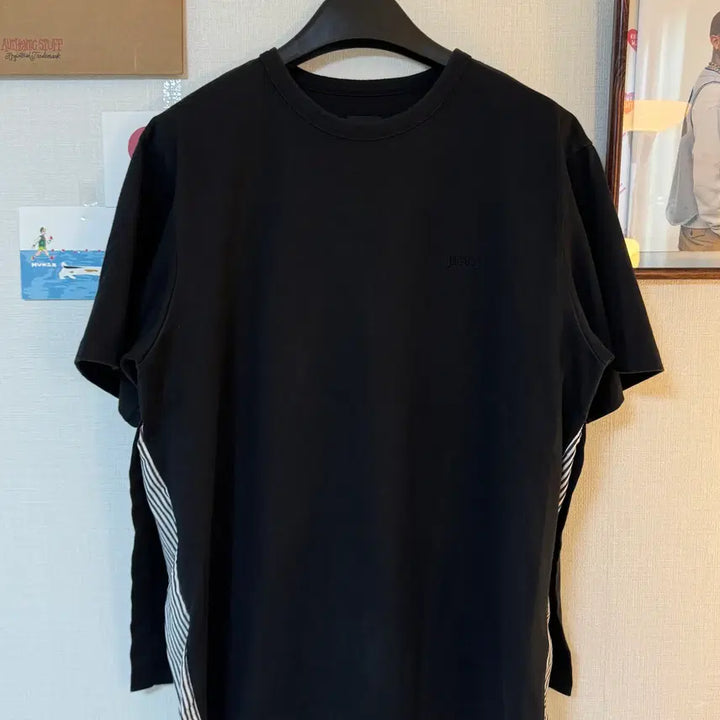 [BUNJANG] Juun.J 20FW Oversized Layered Short-Sleeve T-Shirt Black / (M)Juun.J 준지 20FW 오버사이즈 레이어드 반팔티 블랙