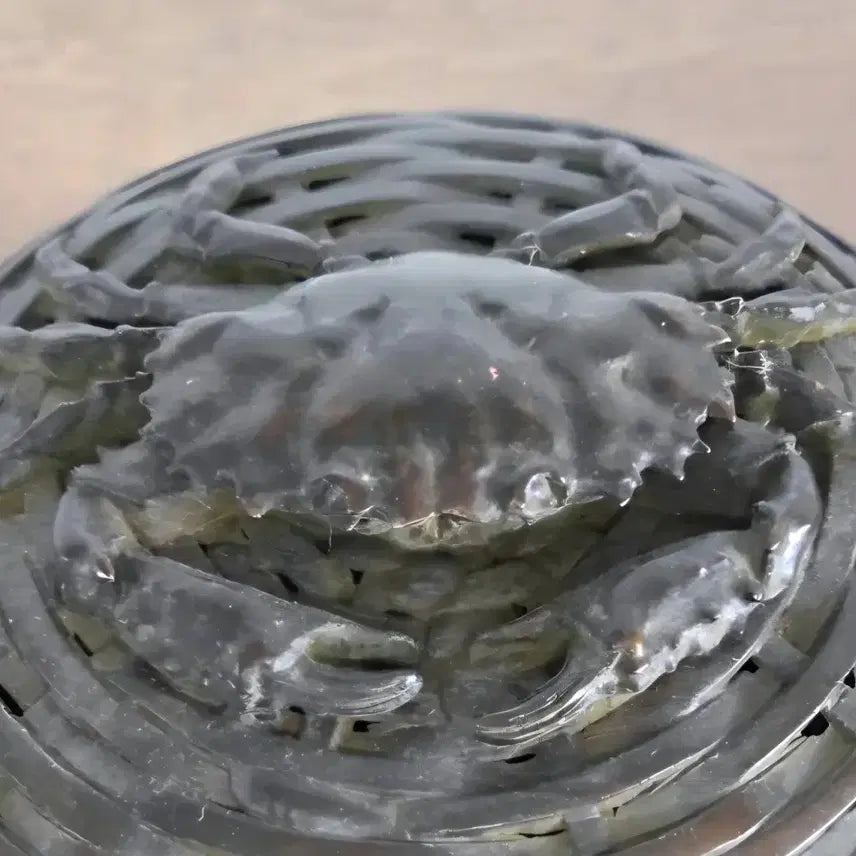 [BUNJANG] Antique Brass Box with Crab Motif / 꽃게 문양 동합