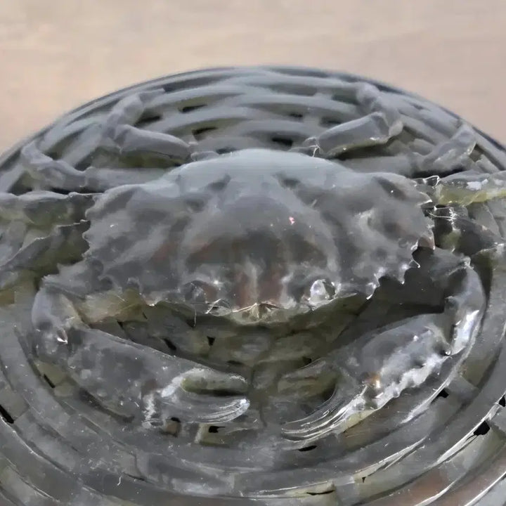 [BUNJANG] Antique Brass Box with Crab Motif / 꽃게 문양 동합