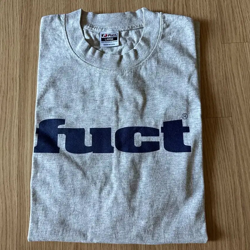 [BUNJANG] FUCT OG Logo T-Shirt Grey / [L] FUCT 퍽트 OG 로고 티 그레이