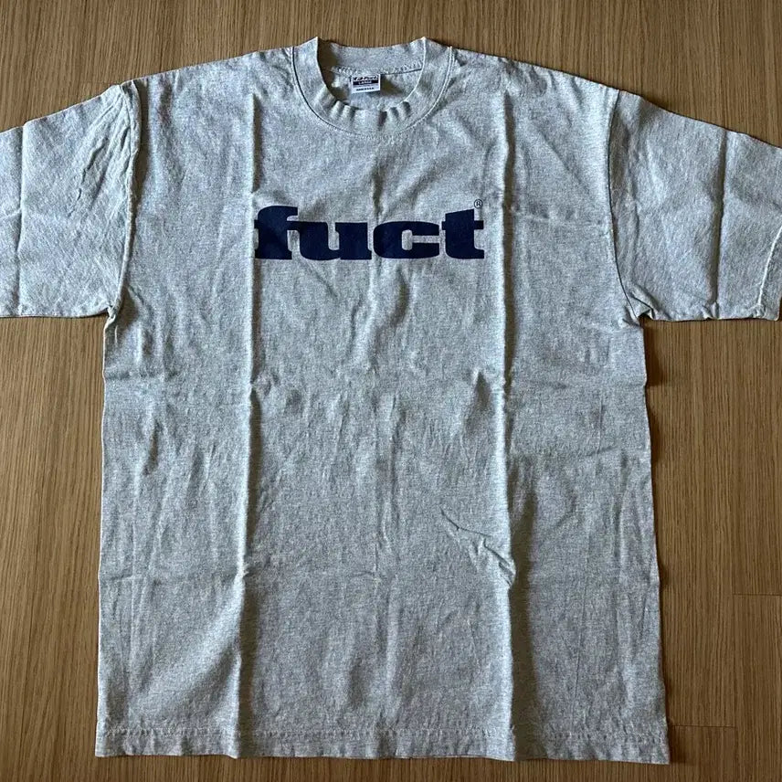 [BUNJANG] FUCT OG Logo T-Shirt Grey / [L] FUCT 퍽트 OG 로고 티 그레이