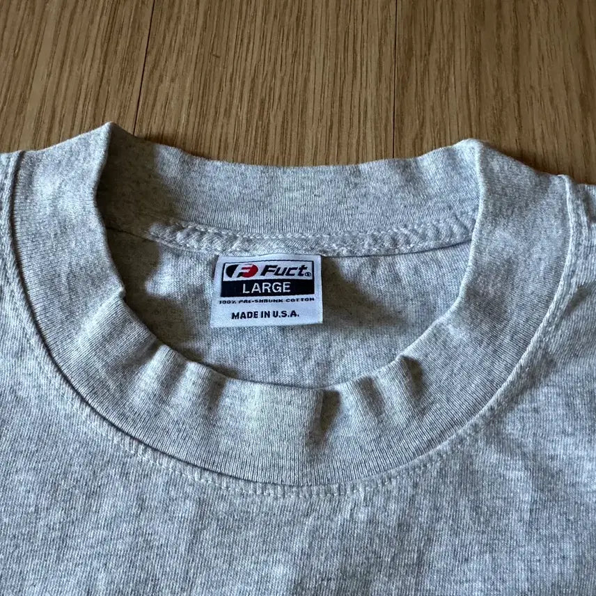[BUNJANG] FUCT OG Logo T-Shirt Grey / [L] FUCT 퍽트 OG 로고 티 그레이