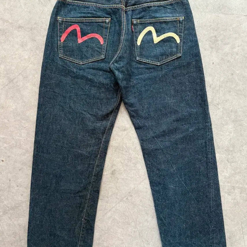 [BUNJANG] Evisu Japan Selvedge Denim Pants / Evisu 에비수 재팬 셀비지 데님 팬츠