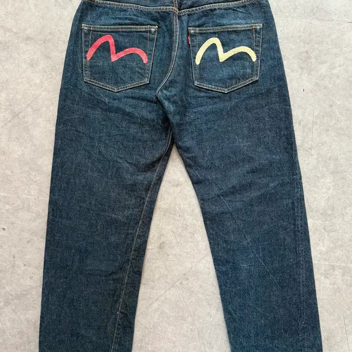 [BUNJANG] Evisu Japan Selvedge Denim Pants / Evisu 에비수 재팬 셀비지 데님 팬츠
