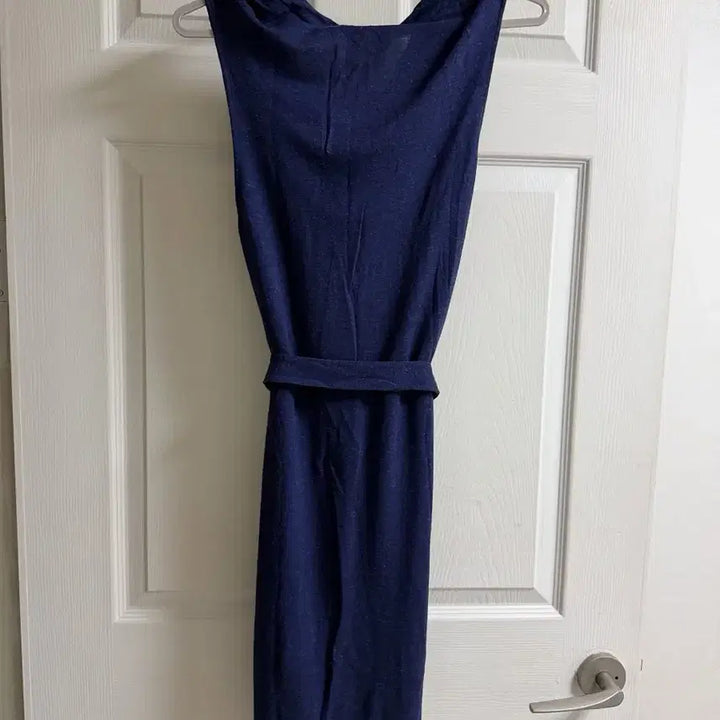 [BUNJANG] Lacoste Navy Sleeveless Long Dress / 라코스테 네이비 민소매 롱 원피스